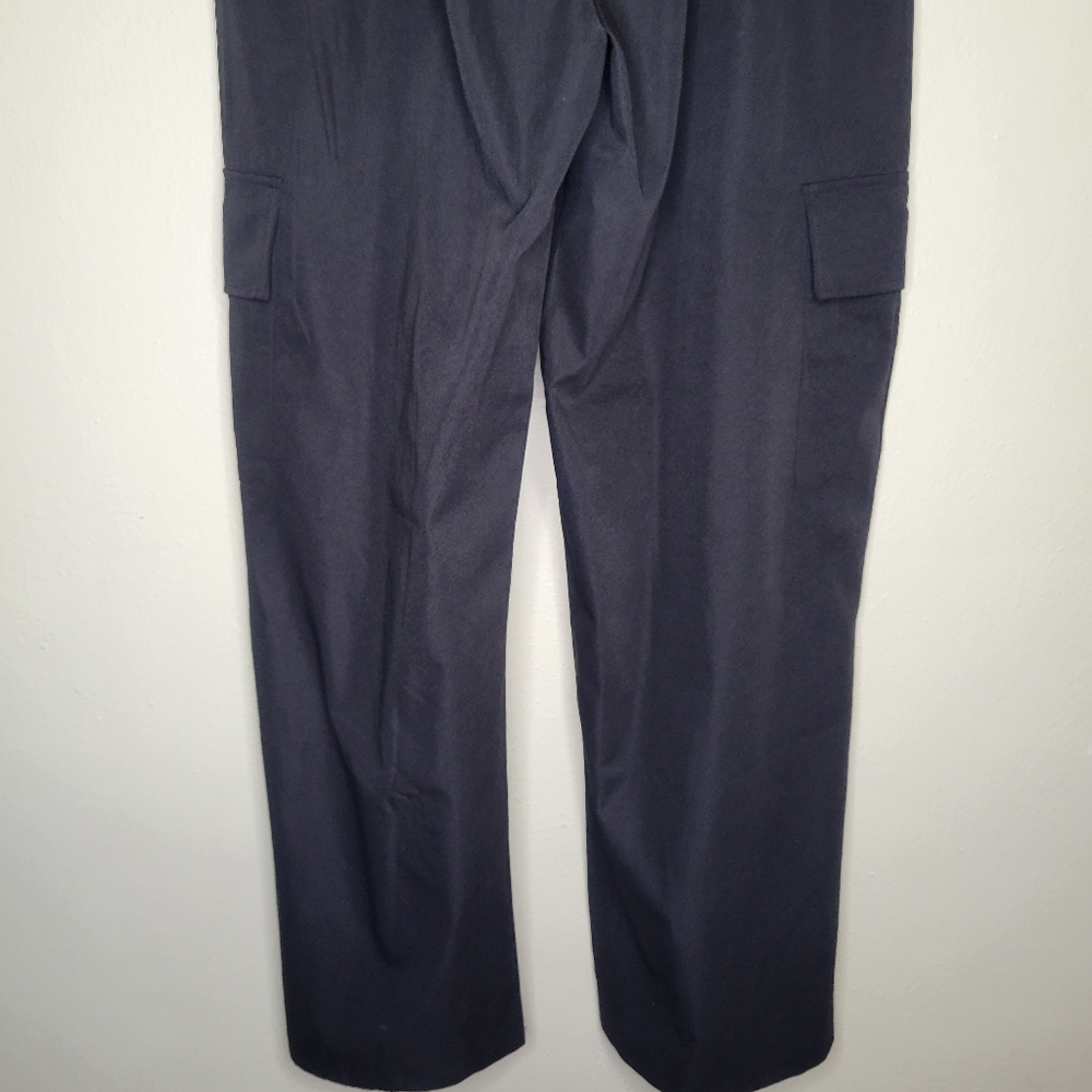 PrettyLittleThing Shape Black Buckle Detail Cargo Wide Leg Pants, Size 14 - Picture 15 of 16